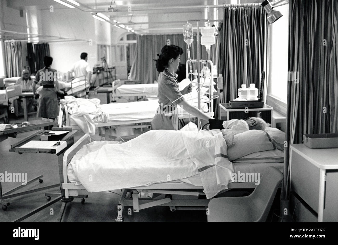 Ward, City Hospital, Nottingham (Angleterre) 1991 Banque D'Images