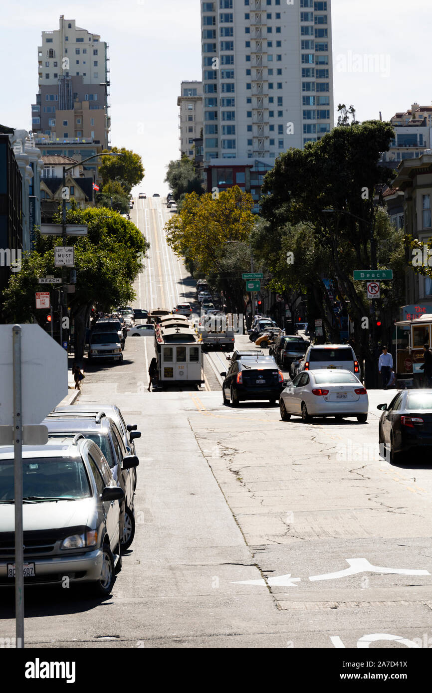 Hyde Street, San Francisco, Californie, États-Unis d'Amérique Banque D'Images