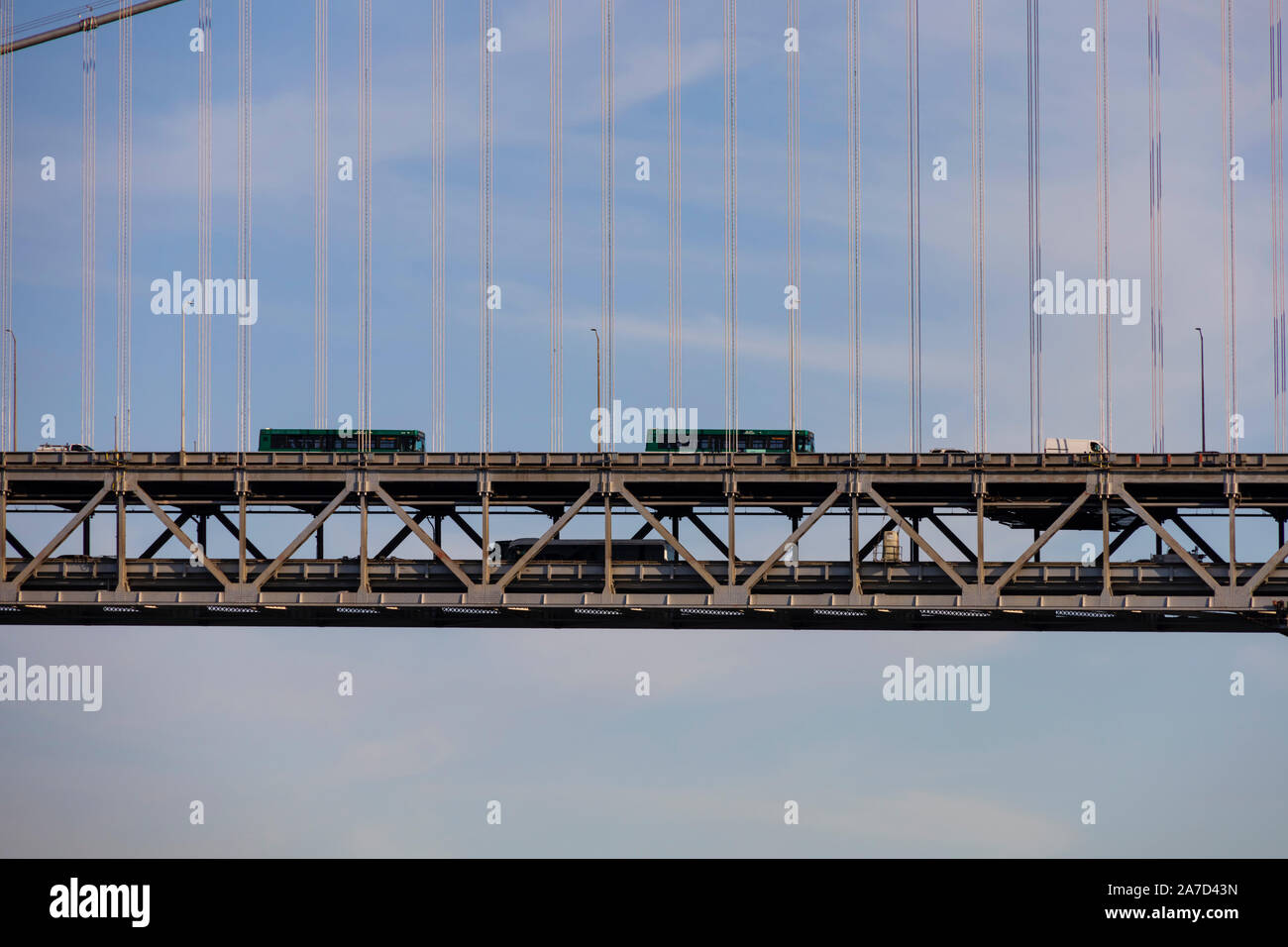 San Francisco Oakland Bay Bridge section Ouest, en Californie, États-Unis d'Amérique Banque D'Images