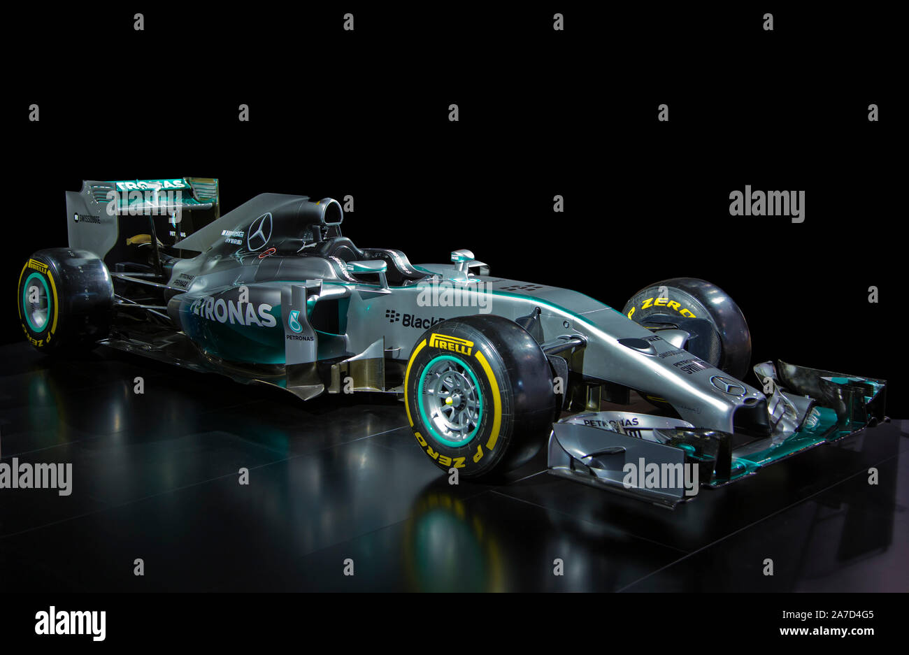 Le Championnat du Monde de Formule 1 2014 voiture exposée au salon de l'auto de Detroit 2015 au Michigan, USA. Banque D'Images