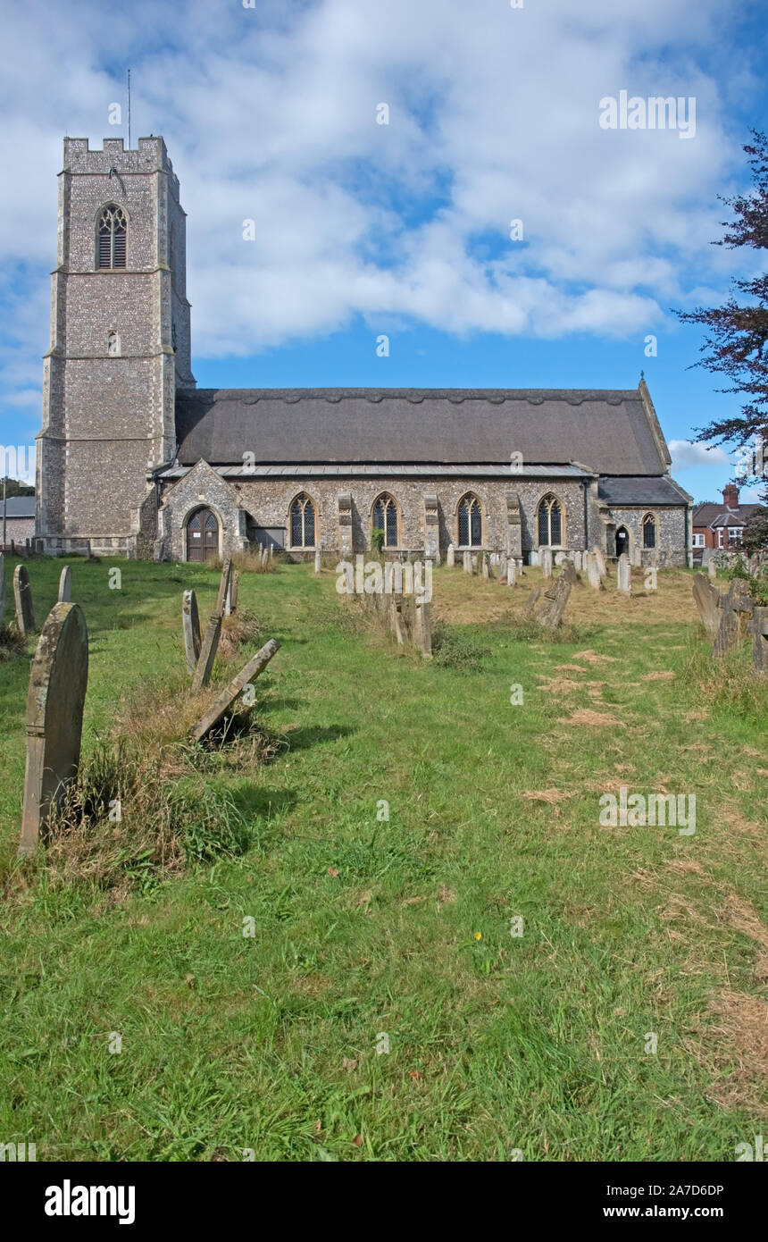 Coltishall Norfolk St John the Baptist Church de chaume East Anglia Angleterre UK Banque D'Images