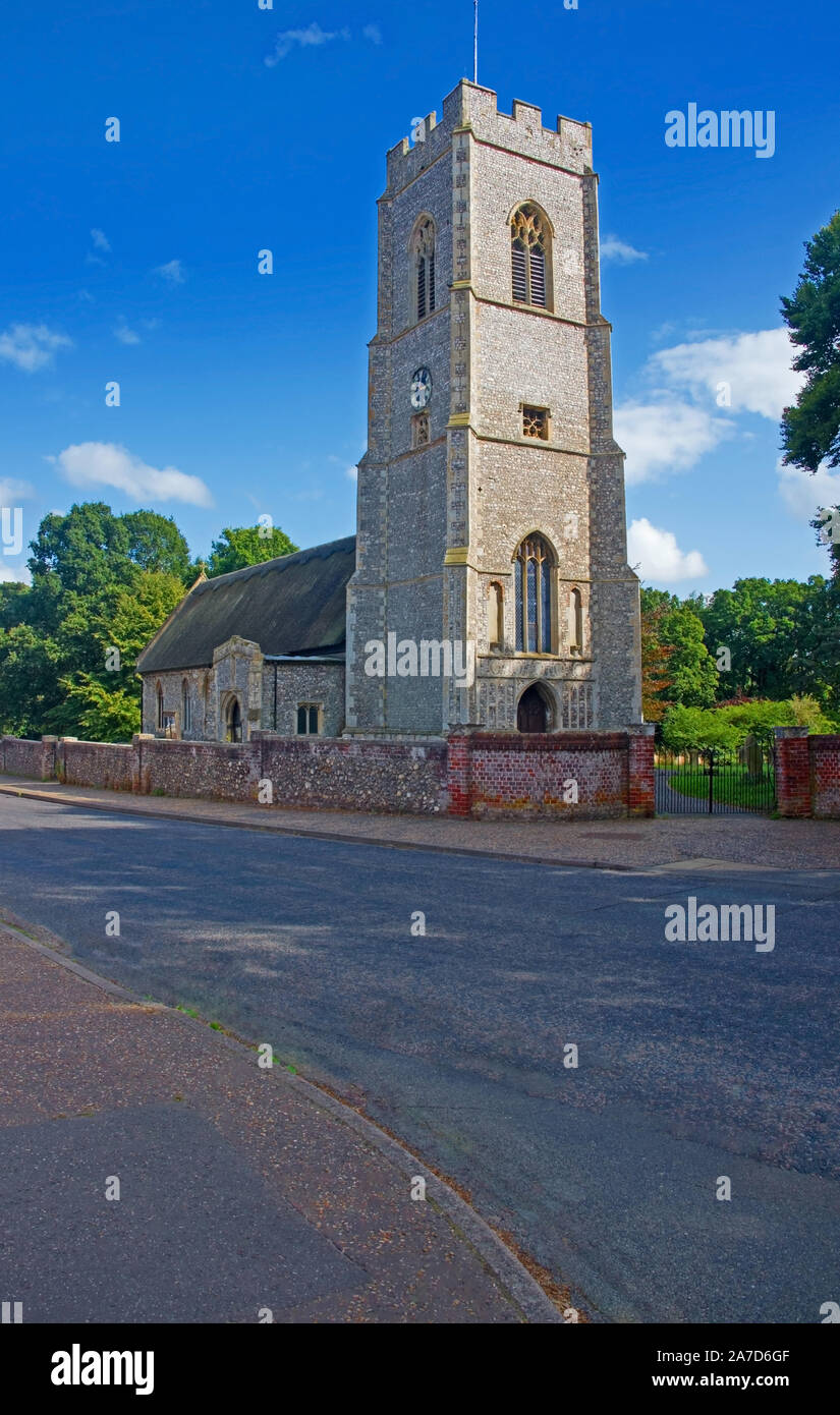 Coltishall Norfolk St John the Baptist Church de chaume East Anglia Angleterre UK Banque D'Images