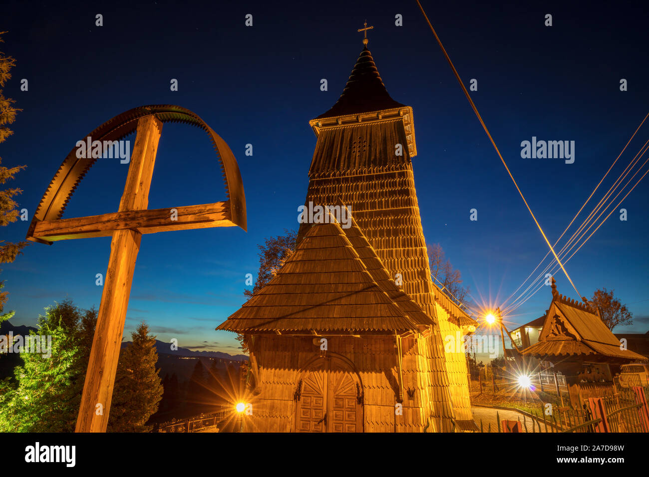 Notre Dame du Perpétuel Secours Église dans Rzepiska. Rzepiska, Lesser Poland, Pologne. Banque D'Images