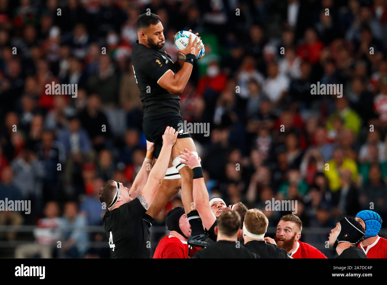 Tokyo, Japon. 1er novembre 2019. Patrick Tuipulotu (NZL) Rugby : Coupe du Monde de Rugby 2019 match 3ème place entre la Nouvelle-Zélande 40-17 Pays de Galles au stade de Tokyo à Tokyo, Japon . Credit : Naoki Morita/AFLO SPORT/Alamy Live News Banque D'Images