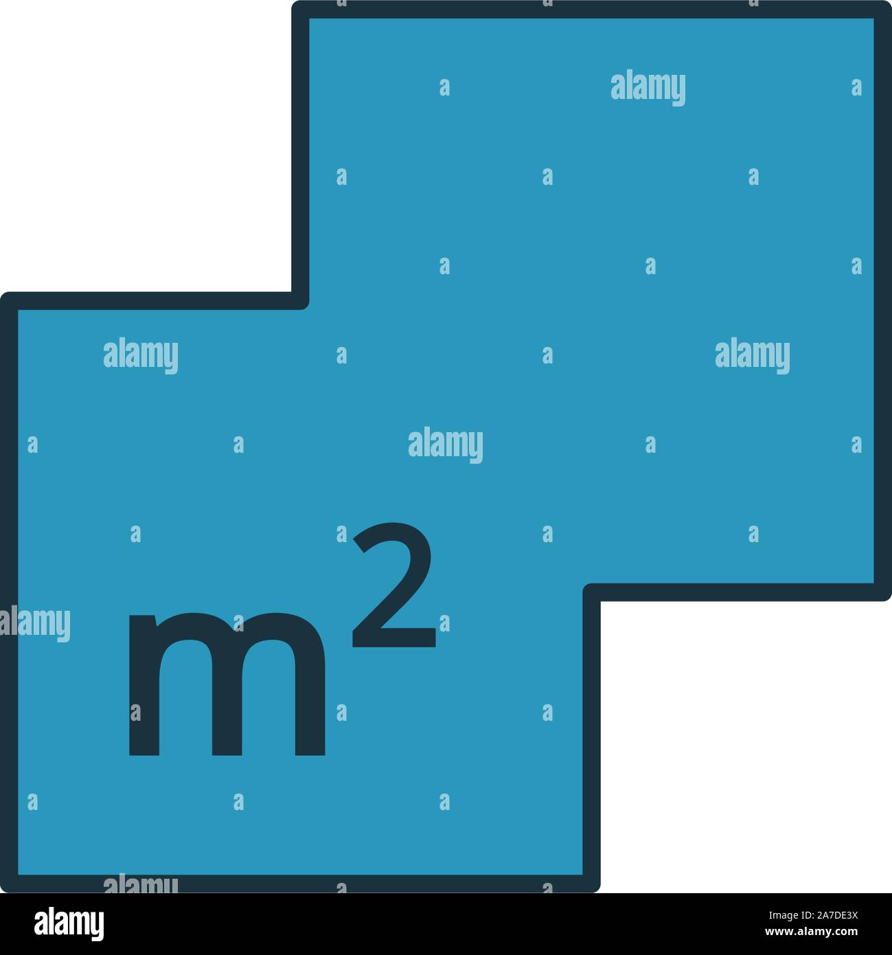 L'icône de mètre carré. L'élément simple à partir de votre collection d'icônes. Mètre carré de création d'interface utilisateur, l'icône ux, apps, logiciels et des infographies Illustration de Vecteur