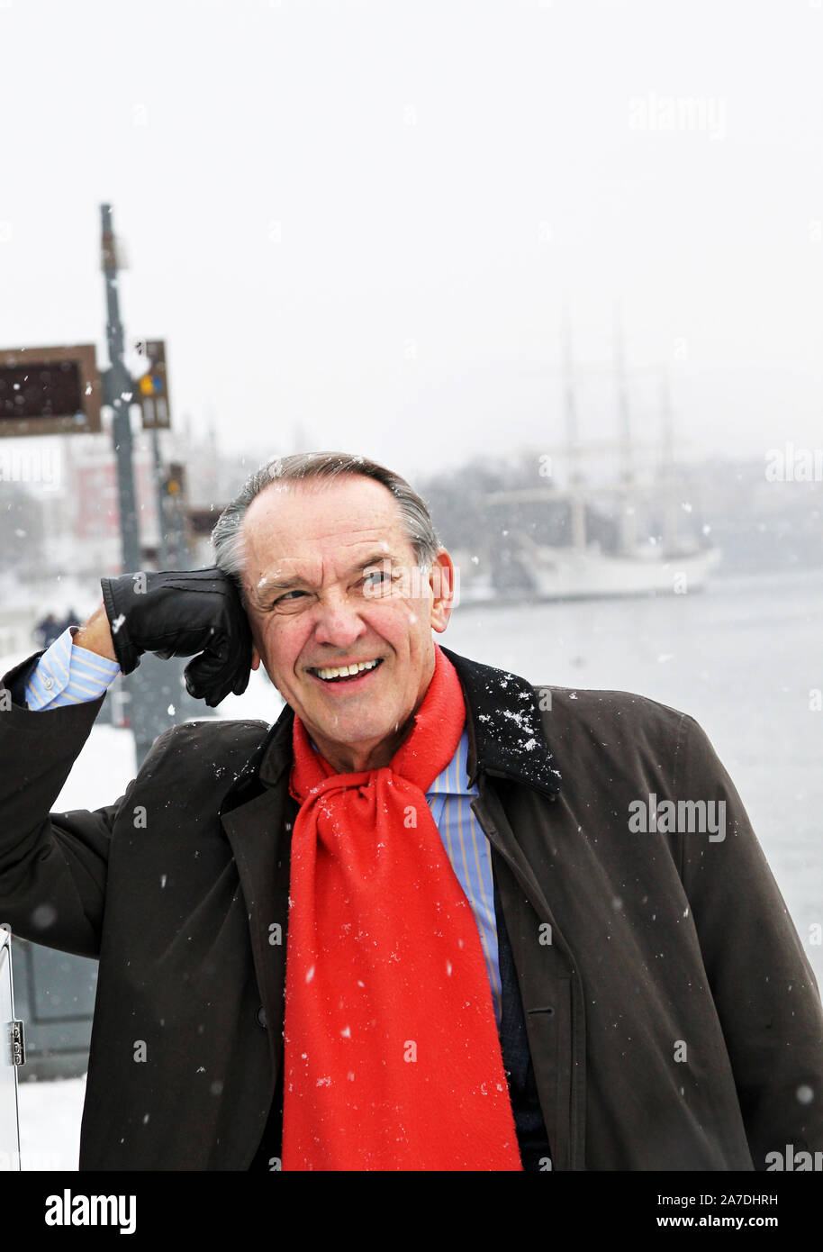 Stockholm, Suède 20120123 Interview avec le diplomate et ancien ministre des Affaires étrangères, M. Jan Eliasson au Grand Hôtel de Stockholm. Jeppe Photo Gustafsson Banque D'Images