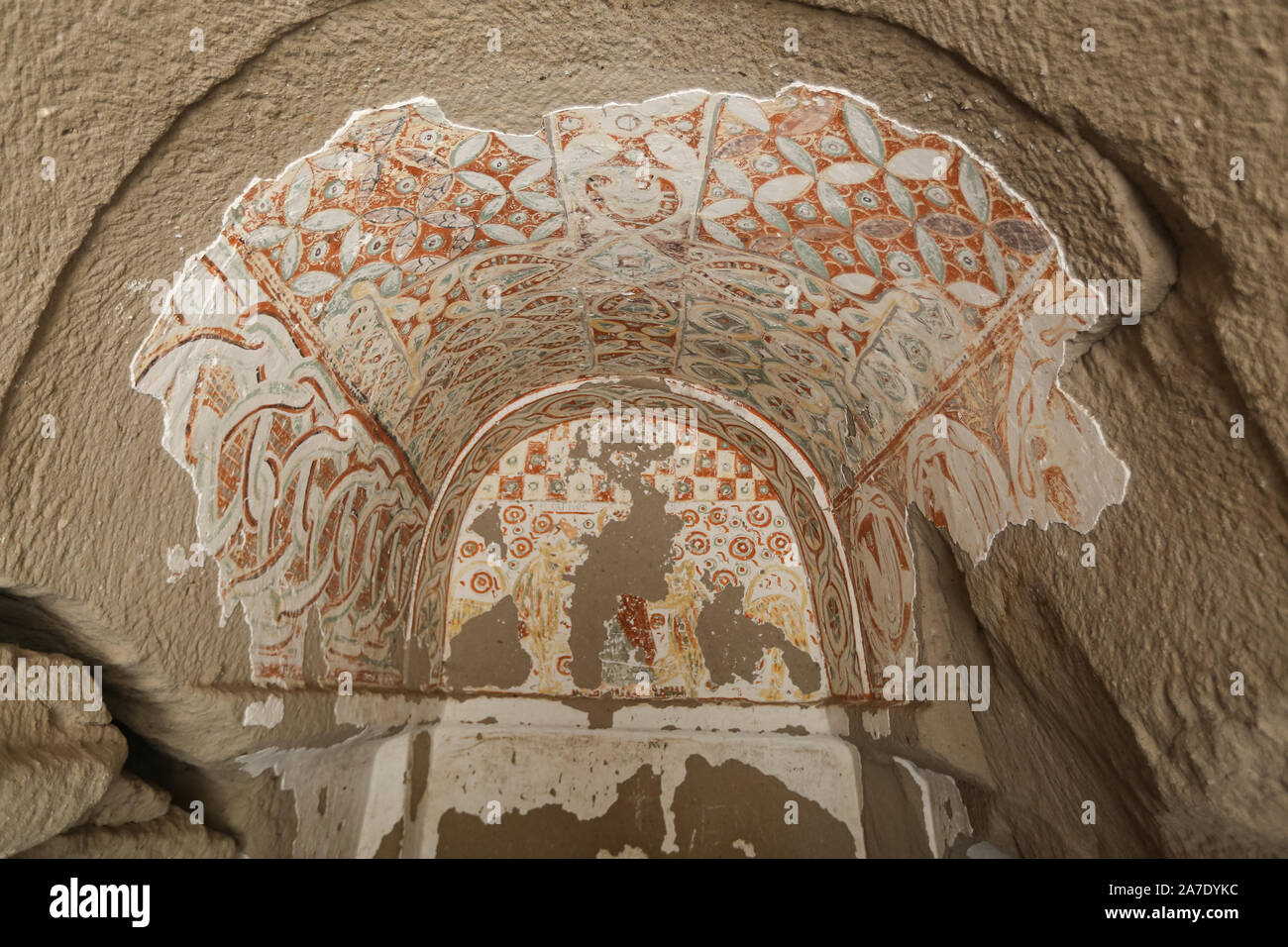 Eglise Agacalti dans la vallée d'Ihlara, Ville d'Aksaray Turquie Banque D'Images