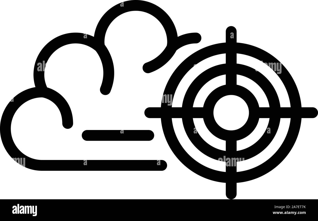 L'icône de localisation de la douleur, de style contour Illustration de Vecteur