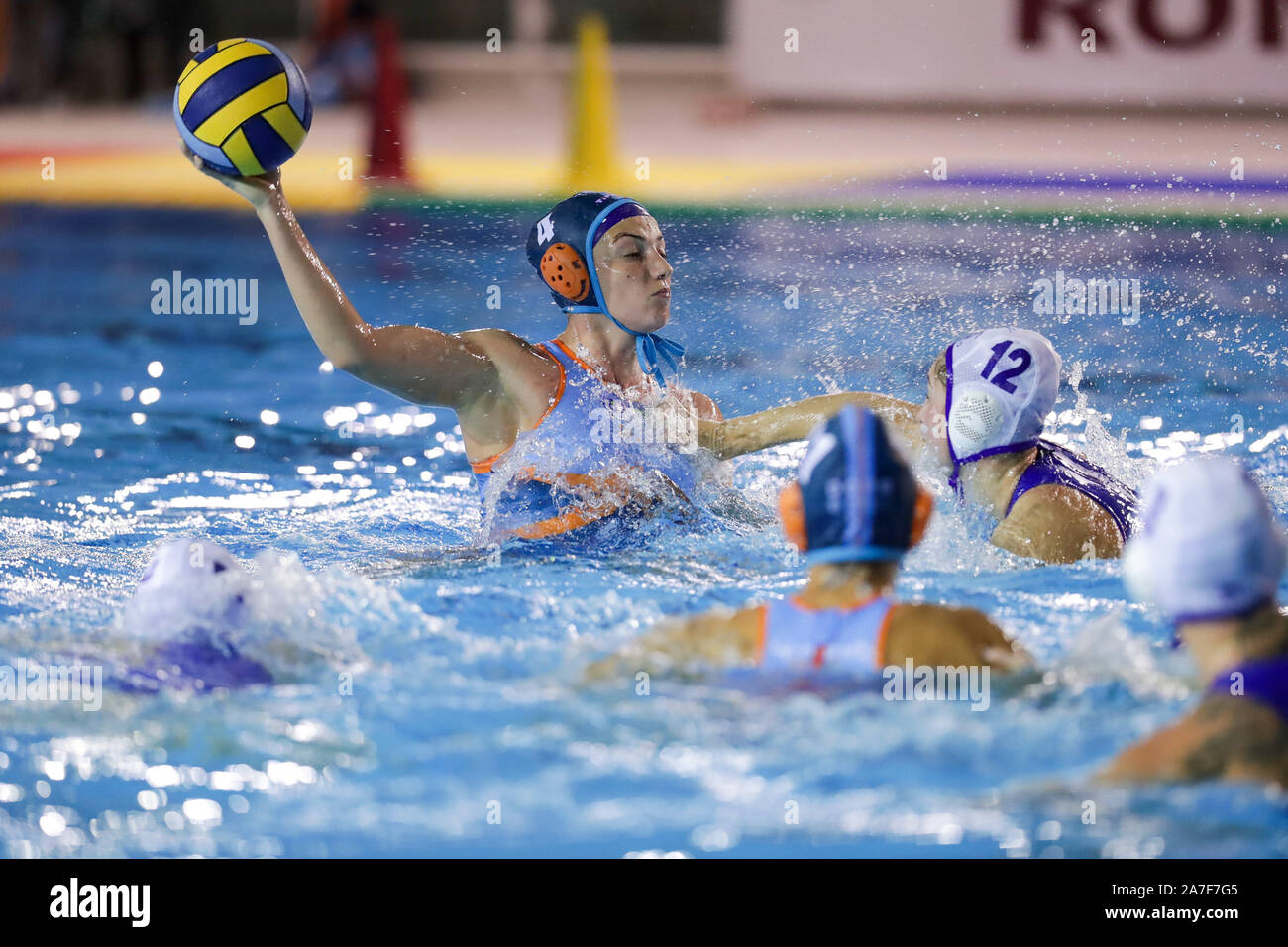 Roma, Italie. 1er novembre 2019. gurisatti (dunaujvaros)pendant Kinef Surgutneftegas Kirishi vs Dunaujvaros, Waterpolo EuroLeague Women Championship à Roma, Italie, 01 novembre 2019 - LPS/Luigi Mariani Crédit : Luigi Mariani/fil LPS/ZUMA/Alamy Live News Banque D'Images