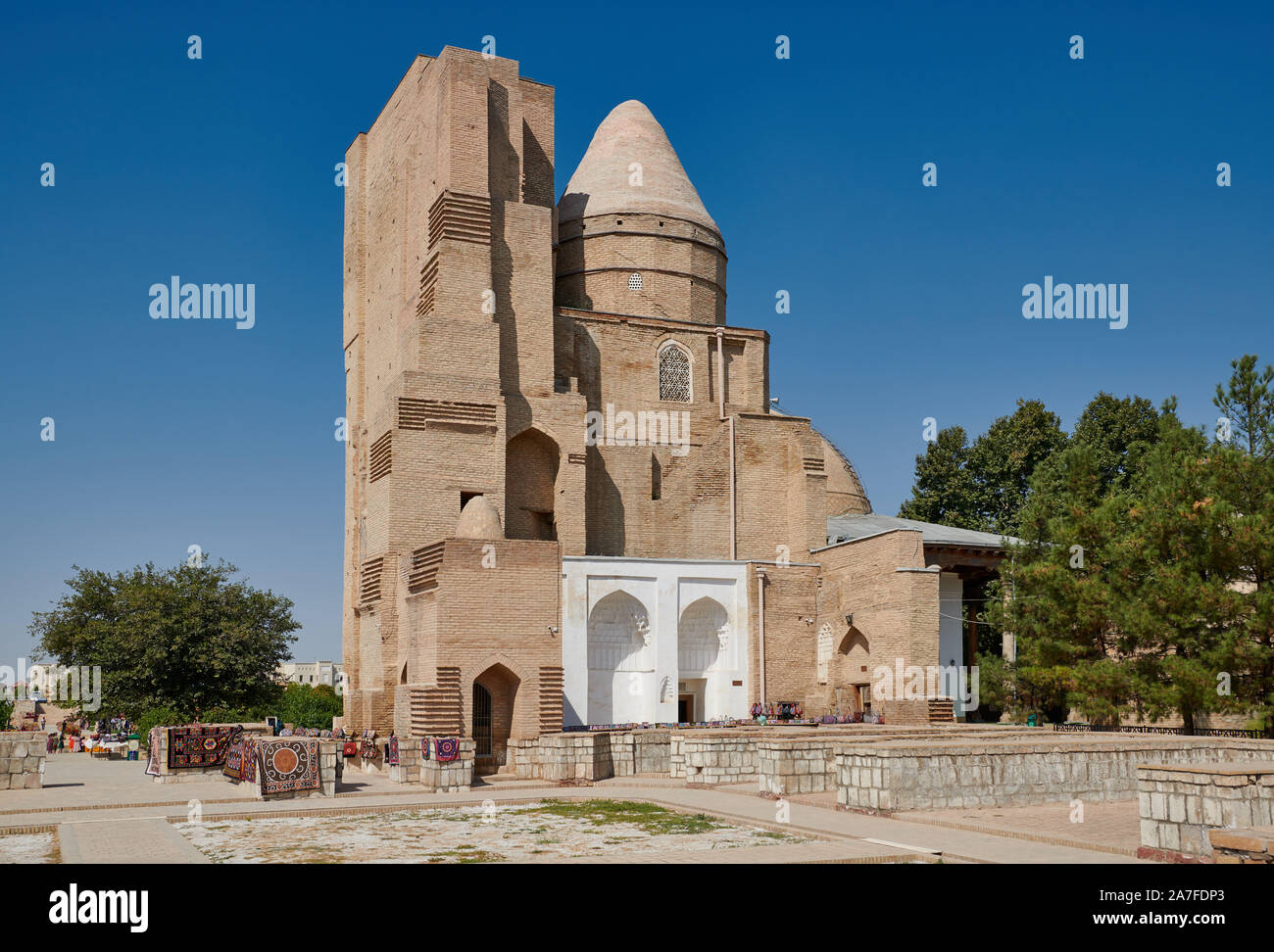 Tombe de Jehangir, Timur et l'aîné des fils préféré, Hazrat-i Imam complexe, Dorus Saodat complexe, Shahrisabz, l'Ouzbékistan, en Asie centrale Banque D'Images