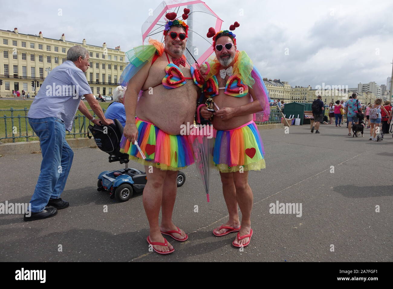 Le Brighton Pride Festival et en mars 2019 sur une belle après-midi ensoleillé Banque D'Images