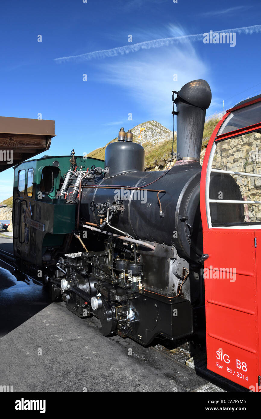 Brienz Rothorn Bahn;locomotive à vapeur;14;suisse Banque D'Images