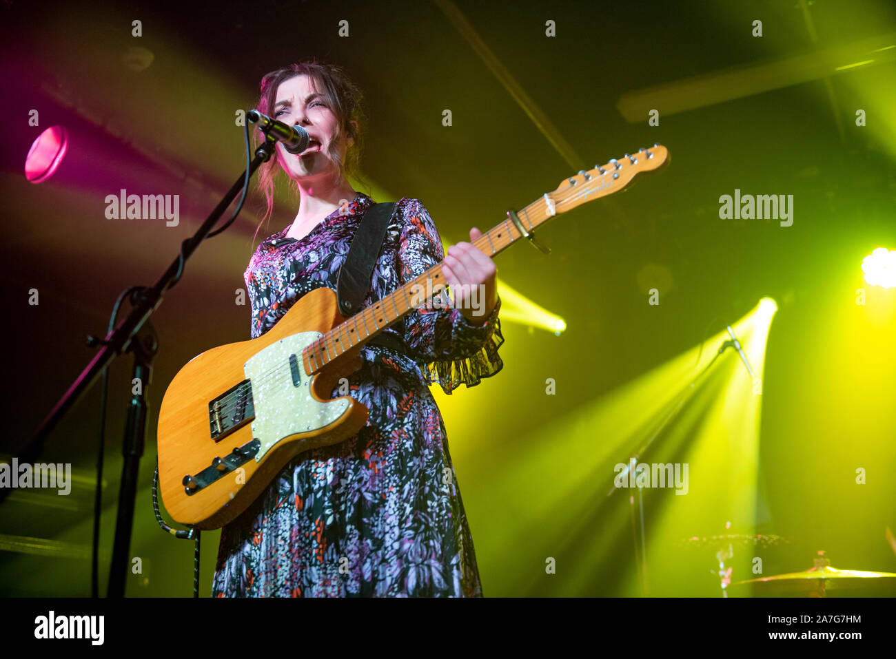 Manchester, UK. 01 novembre 2019. Honeyblood effectuer à la Manchester Academy 3 sur leur tournée britannique en pleine vue, Manchester 2019-11-01 Banque D'Images