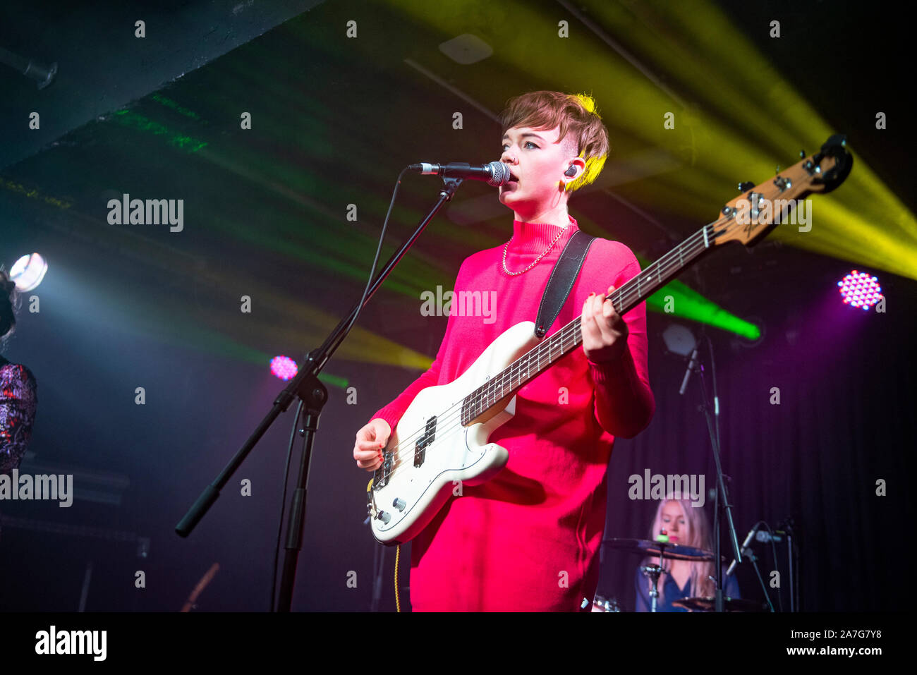 Manchester, UK. 01 novembre 2019. Honeyblood effectuer à la Manchester Academy 3 sur leur tournée britannique en pleine vue, Manchester 2019-11-01 Banque D'Images