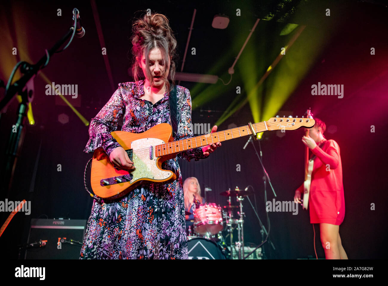 Manchester, UK. 01 novembre 2019. Honeyblood effectuer à la Manchester Academy 3 sur leur tournée britannique en pleine vue, Manchester 2019-11-01 Banque D'Images