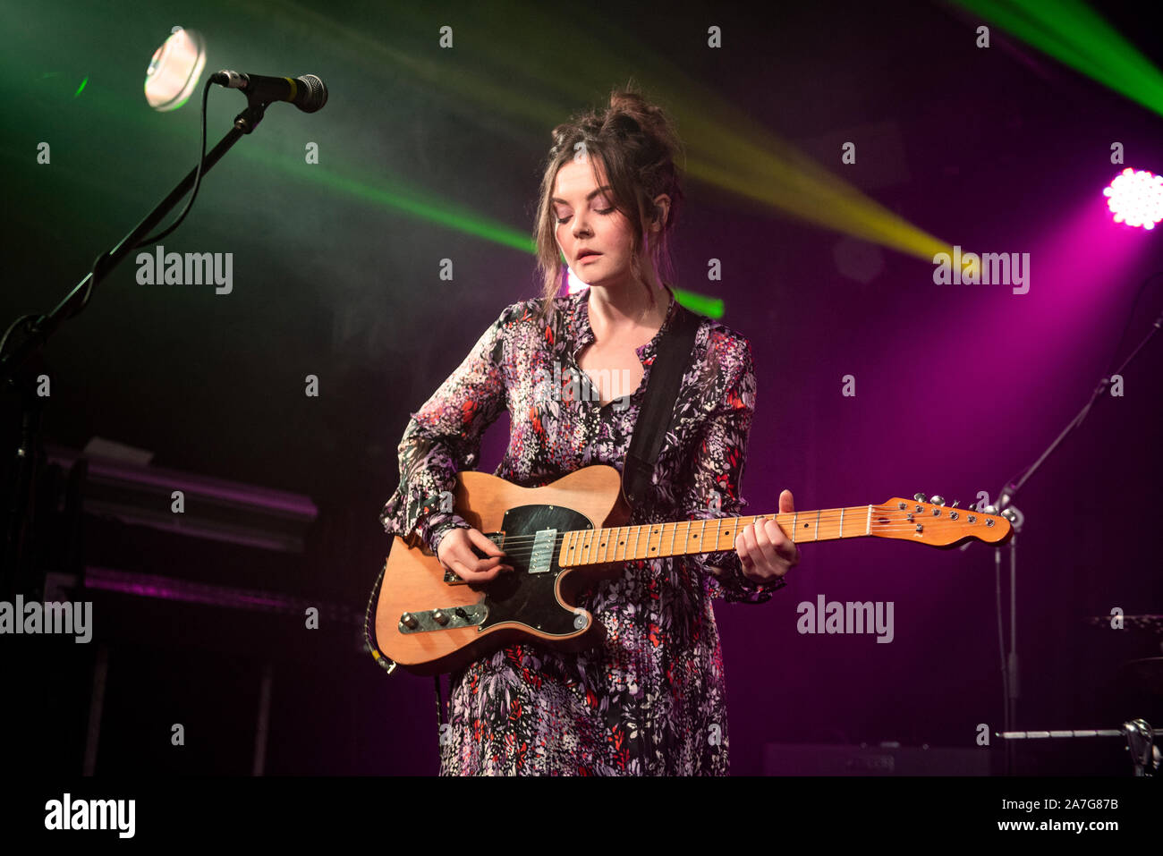 Manchester, UK. 01 novembre 2019. Honeyblood effectuer à la Manchester Academy 3 sur leur tournée britannique en pleine vue, Manchester 2019-11-01 Banque D'Images