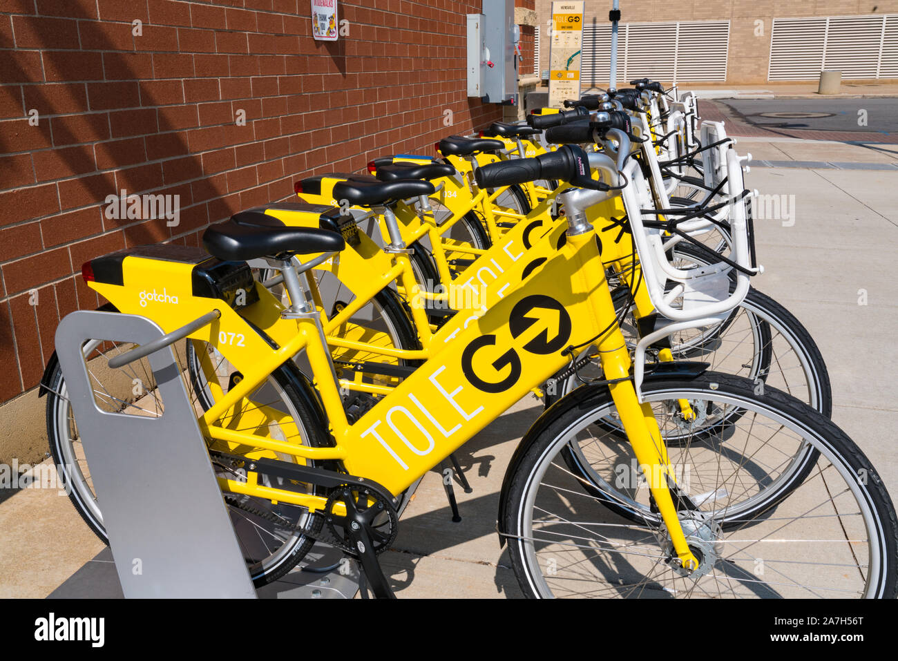 Toledo, OH - le 21 septembre 2019 : Toledo, Ohio) TOLEGO Station Vélo Banque D'Images