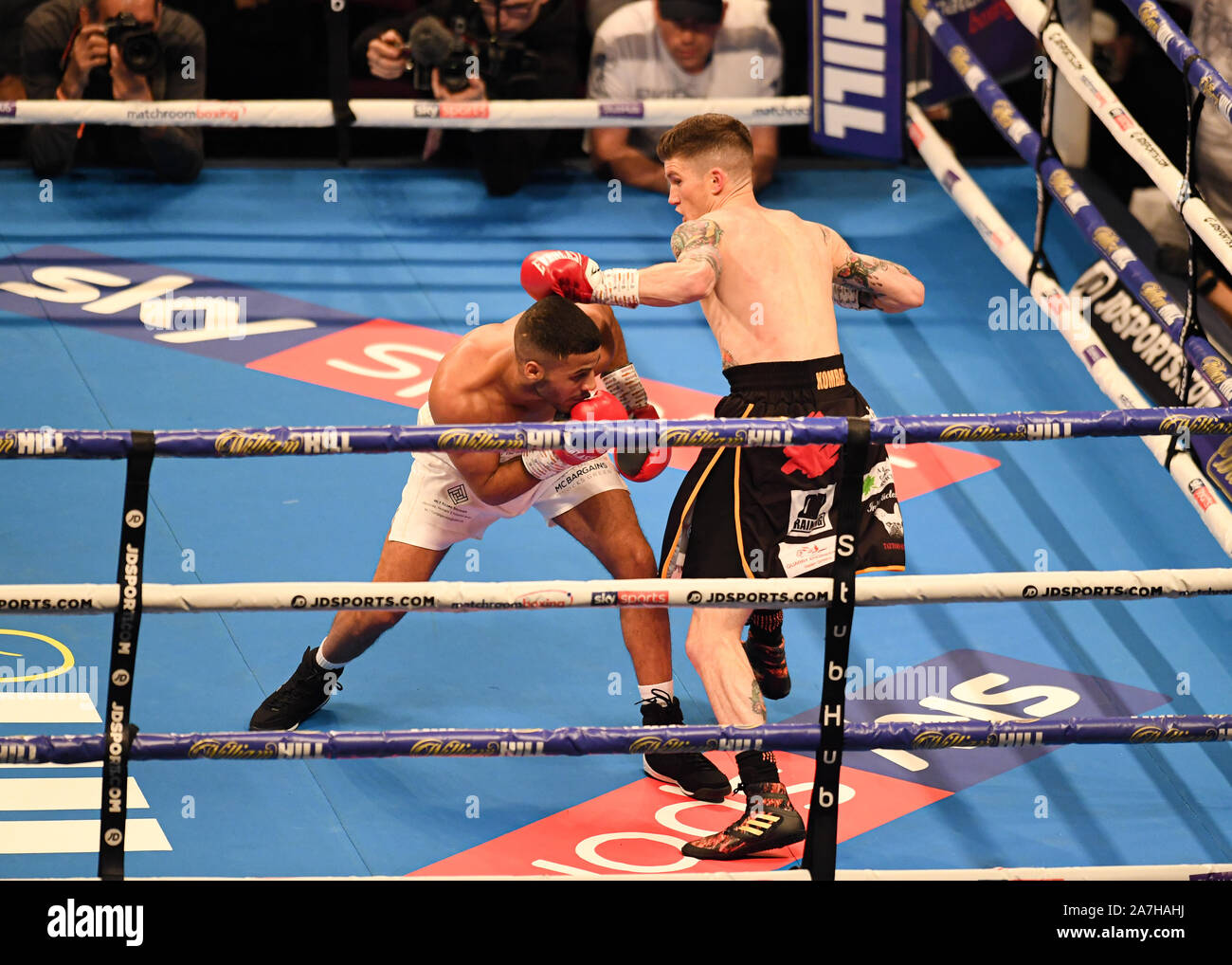 Manchester, UK. 02 Nov, 2019. Gamal Yafai vs Lee Clayton - Super-Bantamweight lors du concours sous carte combat de Katie Taylor vs Christina Linardatou à la Manchester Arena le samedi, Novembre 02, 2019 à MANCHESTER UNITED KINGDOM. Credit : Taka G Wu/Alamy Live News Banque D'Images