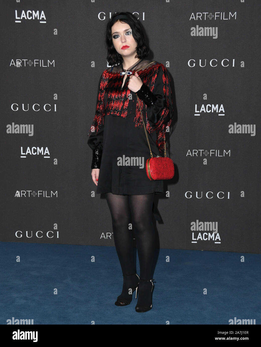 Le 2 novembre 2019, Los Angeles, Californie, USA : 02 novembre 2019 - Los Angeles, Californie - Snail Mail, Lindsey Jordan. 2019 LACMA Art  + Film Gala présenté par Gucci tenu au LACMA. Crédit photo : Birdie Thompson/AdMedia (crédit Image : © Birdie Thompson/AdMedia via Zuma sur le fil) Banque D'Images