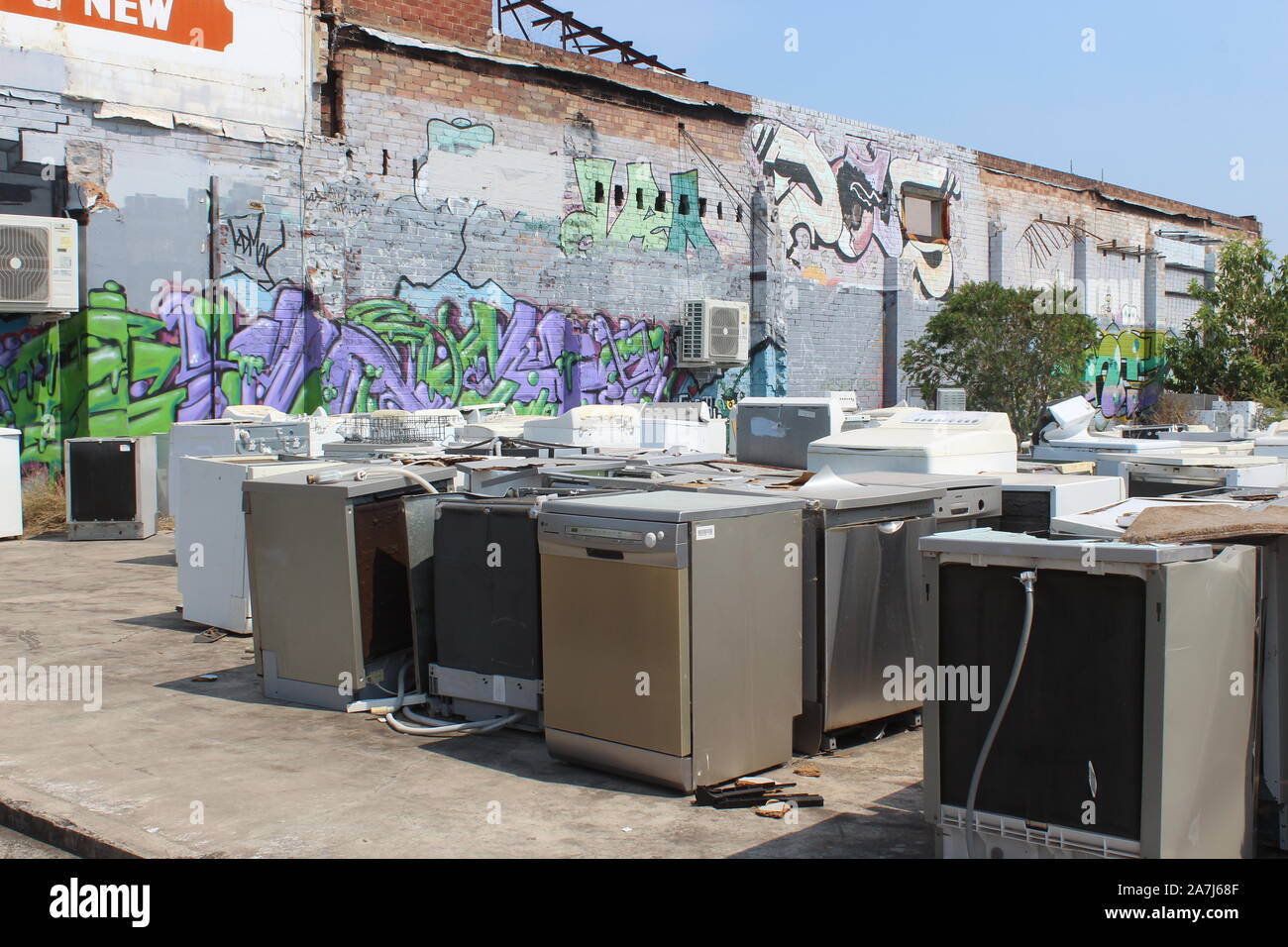 Whitegoods wasteland Banque D'Images