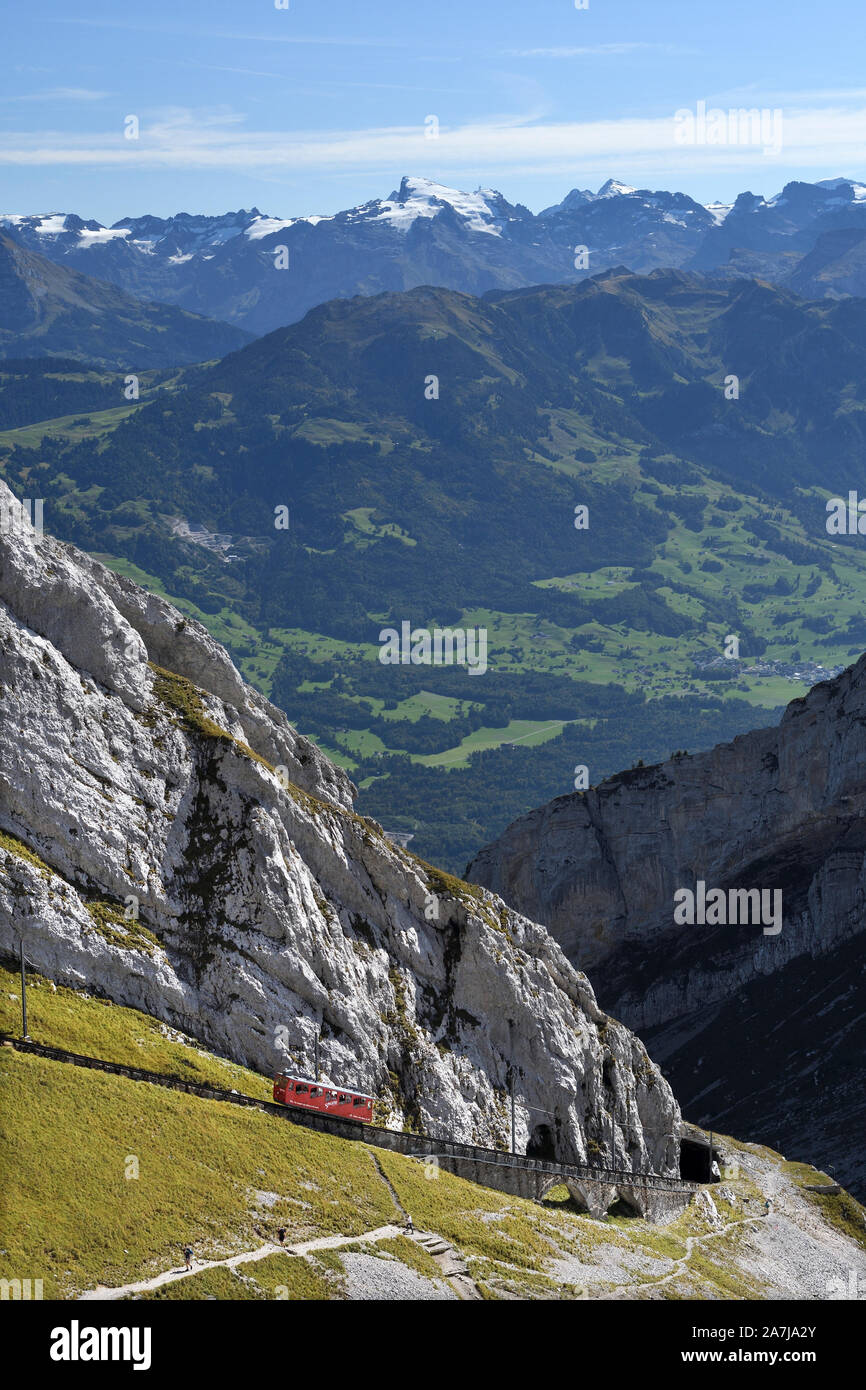 Pilatus cog railway;alpnachstad lucerne;;suisse Banque D'Images