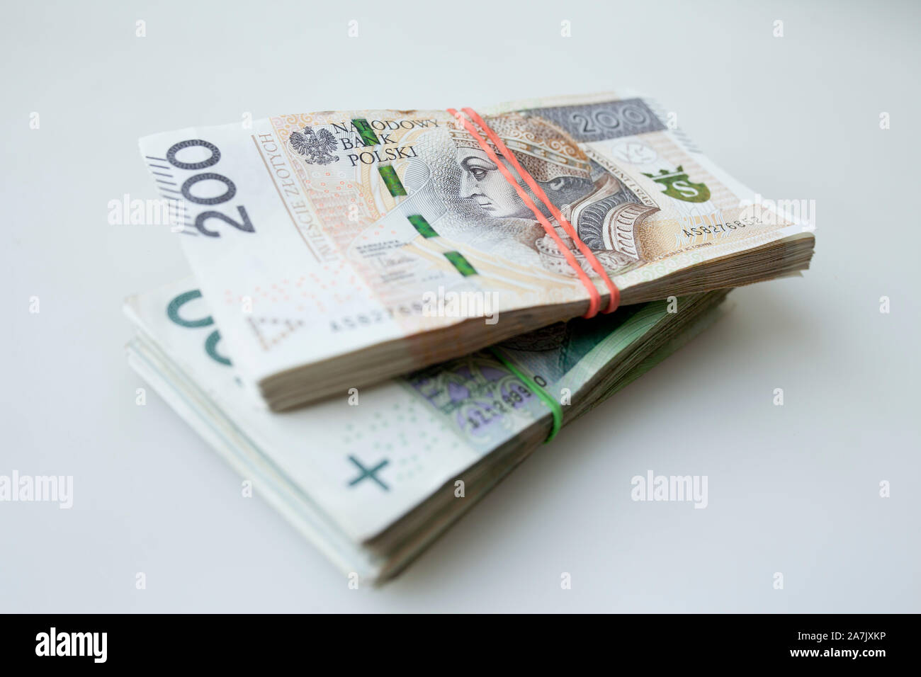 Beaucoup d'argent devise zloty polonais Banque D'Images