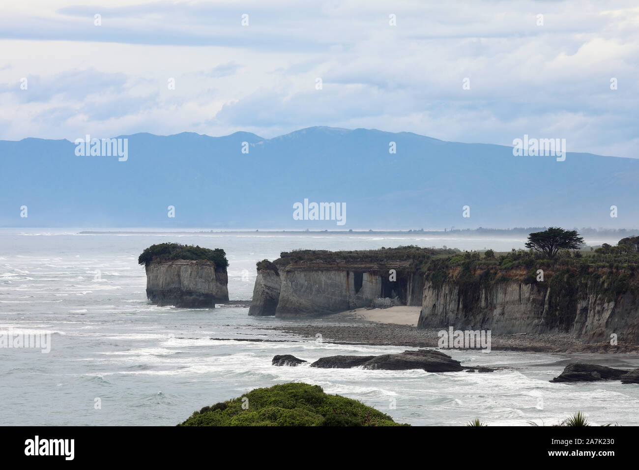 Pancake Rocks Nouvelle Zélande Banque D'Images