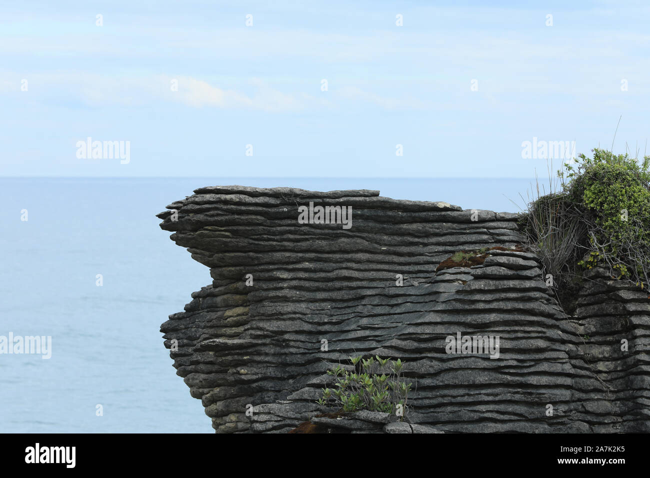 Pancake Rocks Nouvelle Zélande Banque D'Images