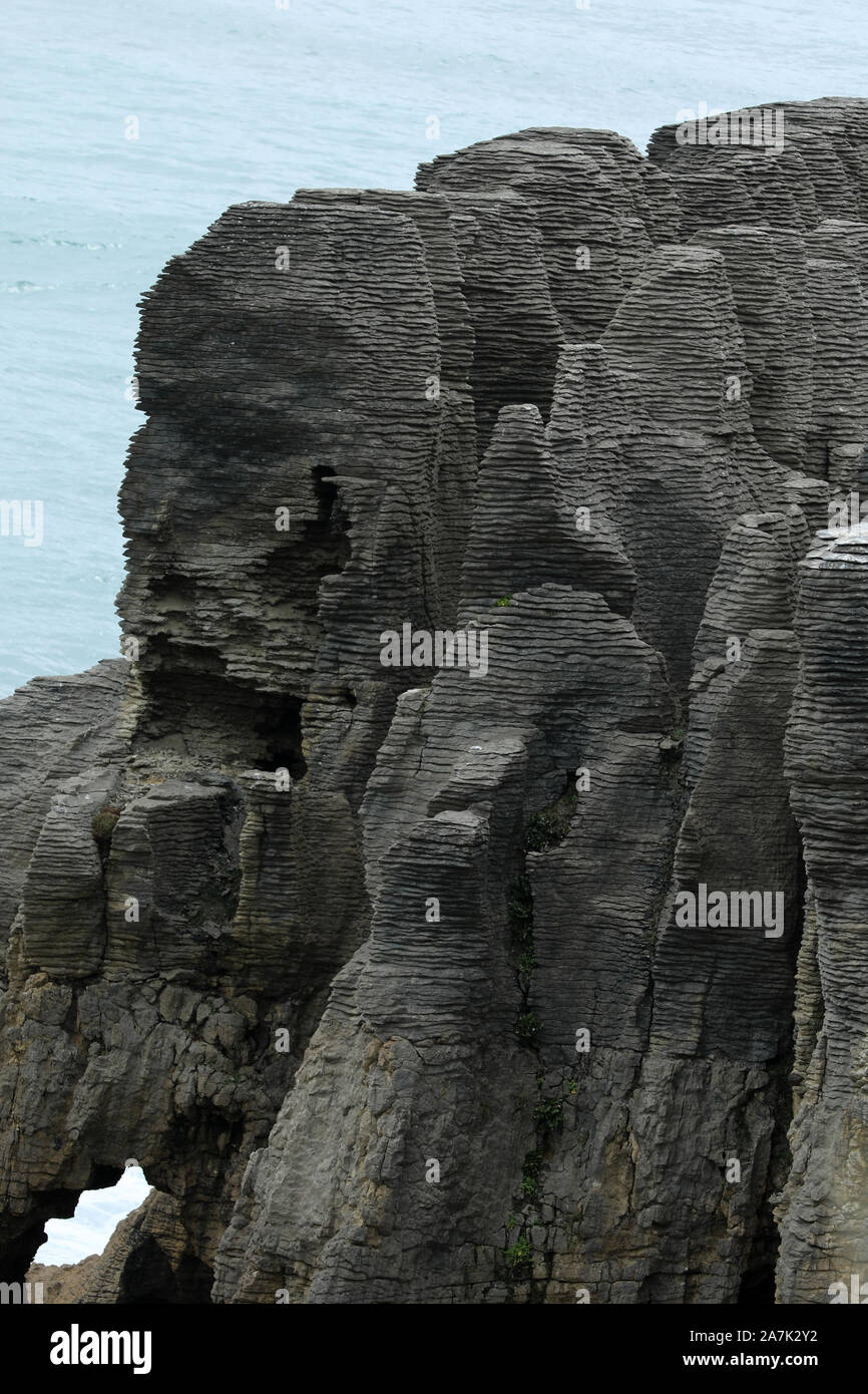 Pancake Rocks Nouvelle Zélande Banque D'Images