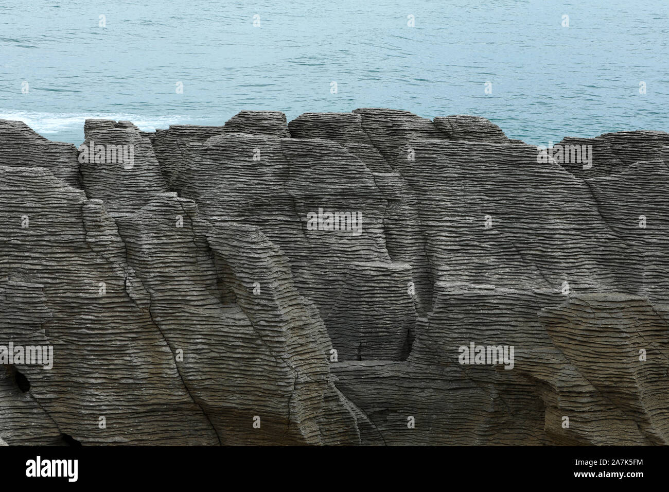 Pancake Rocks Nouvelle Zélande Banque D'Images