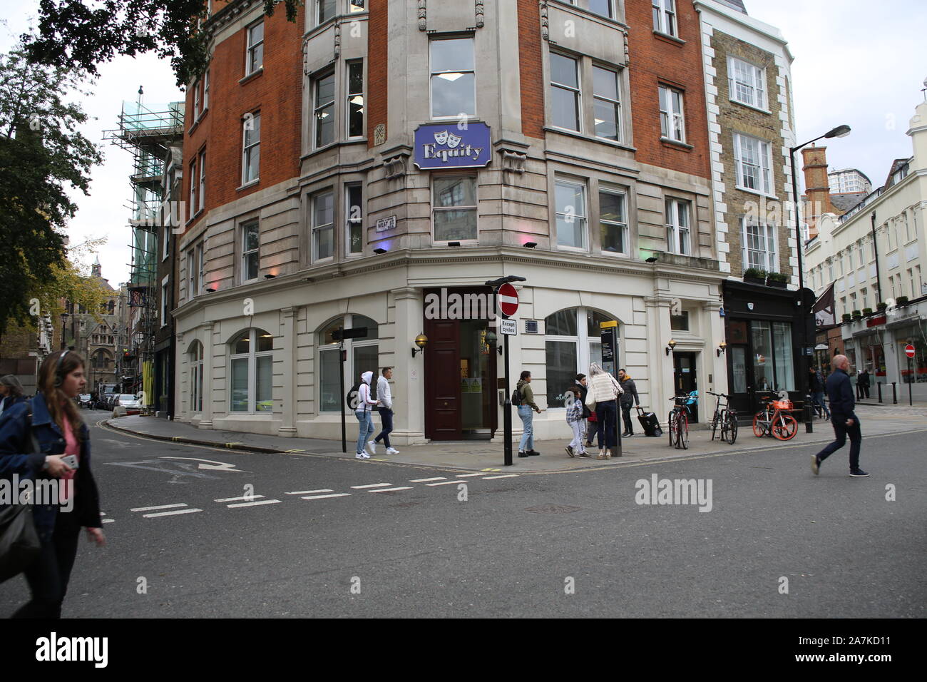 29 octobre 2019 Londres - Uk Siège social de l'Union des acteurs britanniques l'équité et de la Fédération des Artistes divers Banque D'Images