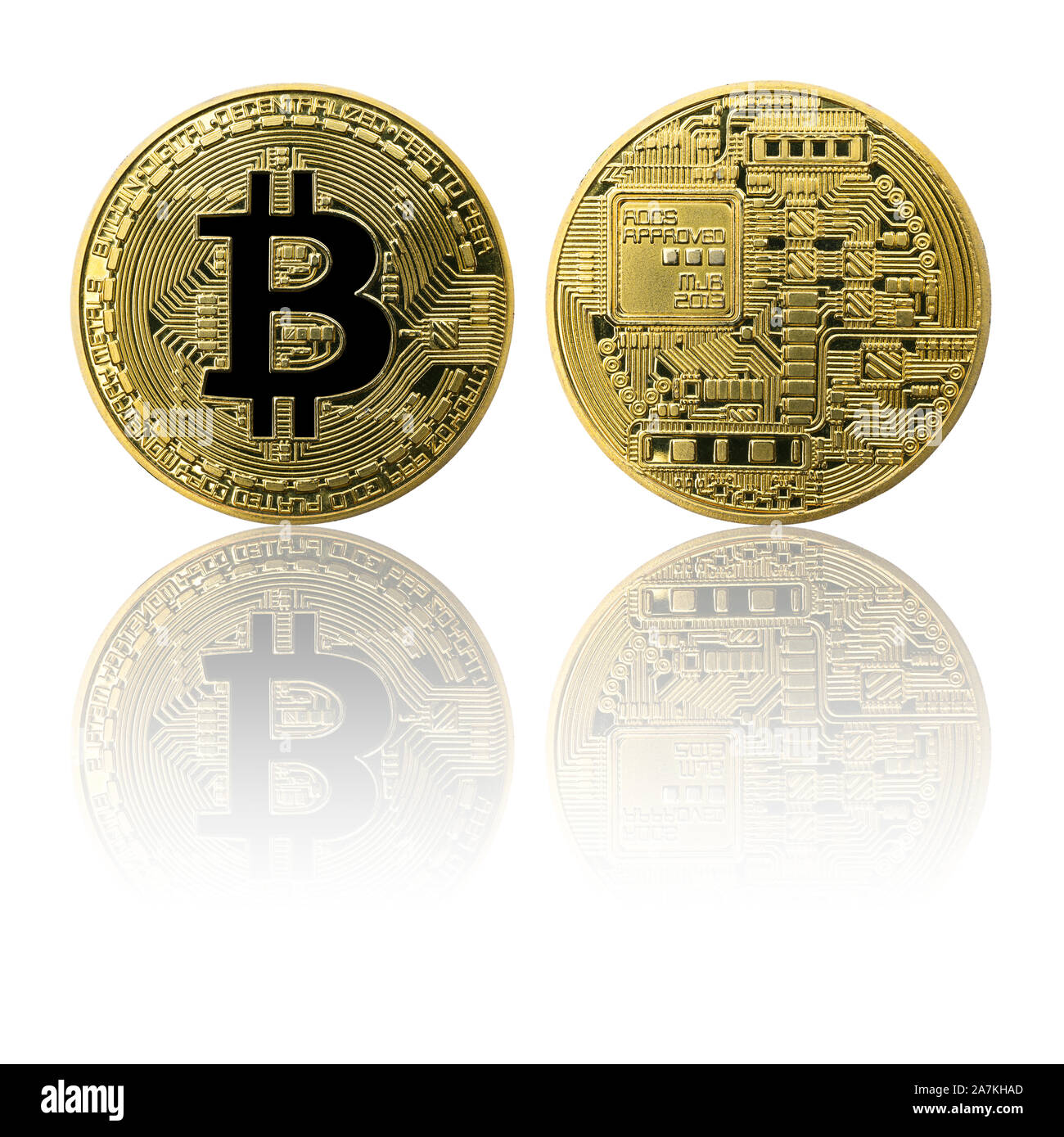 Pièce Collection Bitcoin Physique Dorée 24 Carats - Avec Étui Velours Et Protection Acrylique