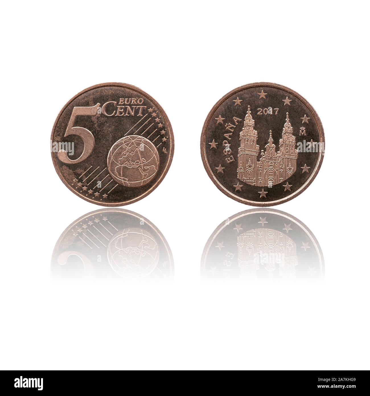 Euro coin both sides Banque de photographies et d'images à haute résolution  - Alamy