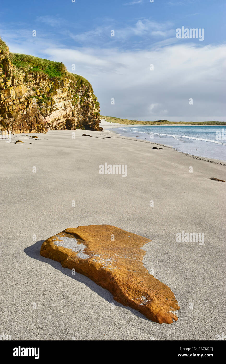 Doun Helzie beach, Sanday, Orkney, Scotland Banque D'Images