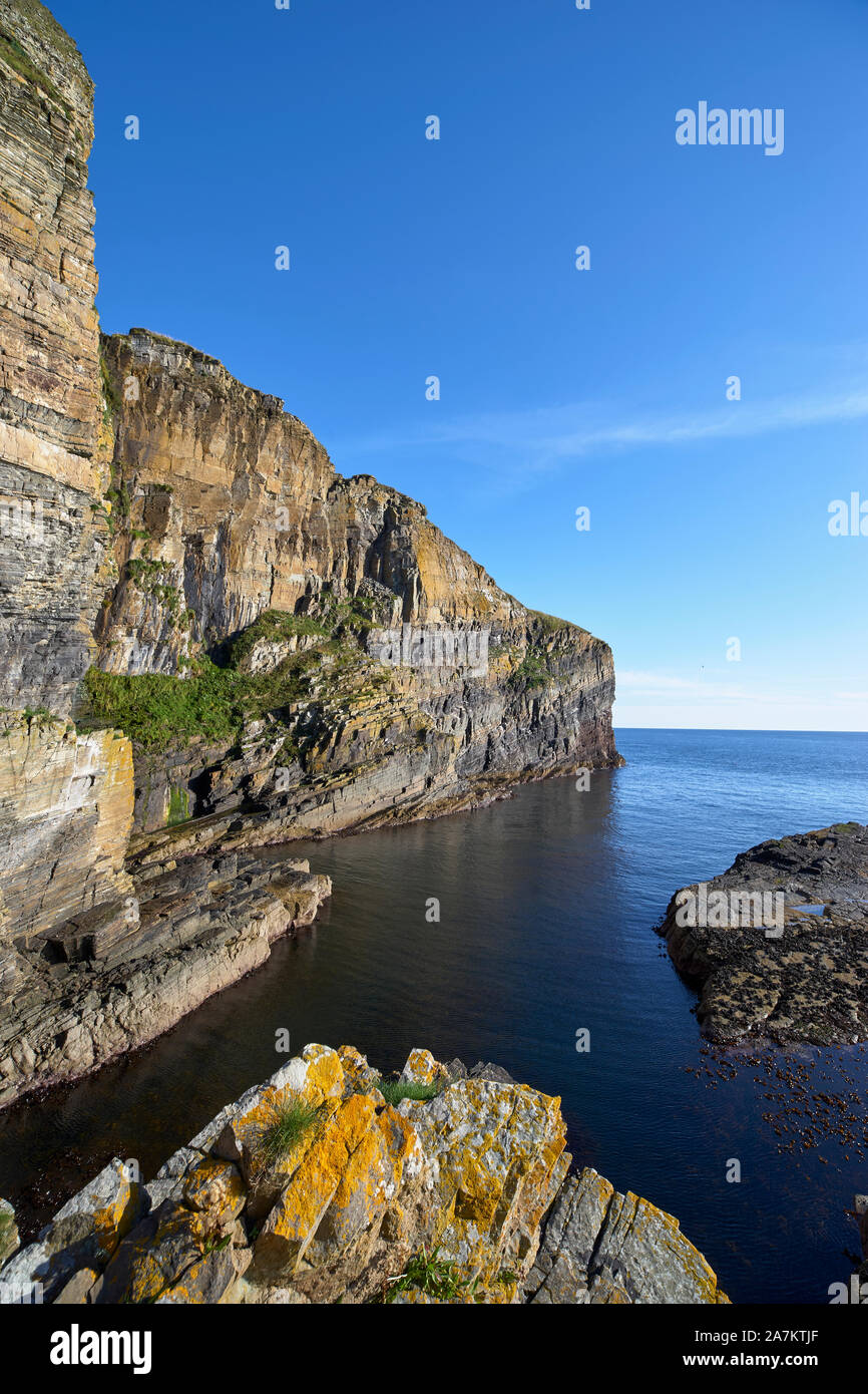 Étapes Whaligoe geo, Caithness, Highland, en Écosse. Banque D'Images