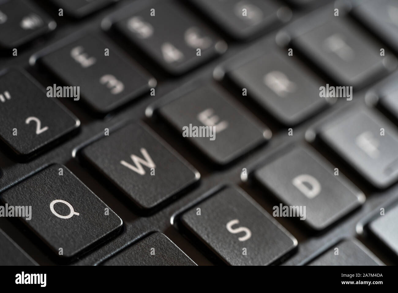 Un clavier anglais qwerty. Concept - les mots de passe. qwerty est l'un des plus communs et non sécurisé de mots de passe dans l'utilisation Banque D'Images