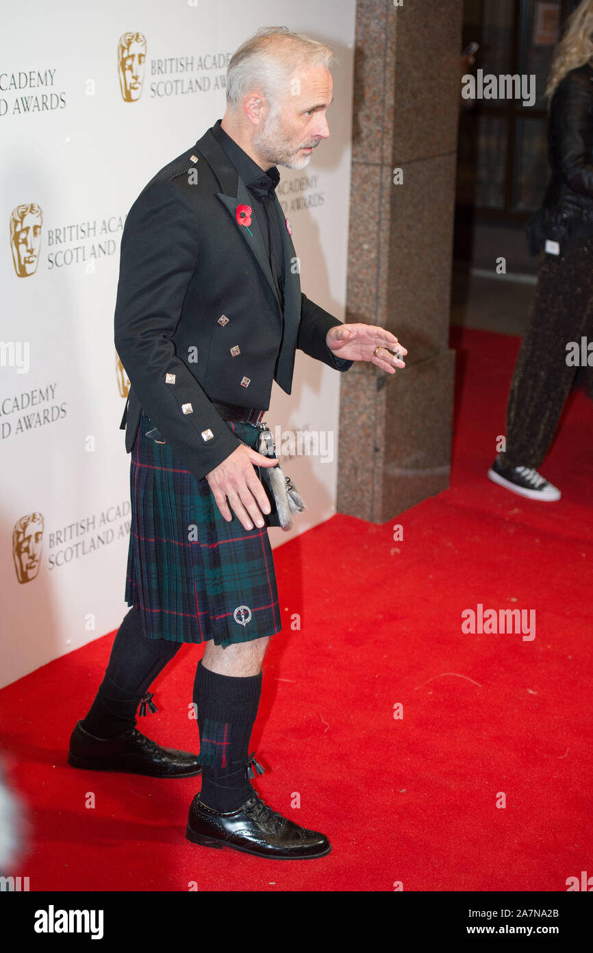 Glasgow, Royaume-Uni. 3 novembre 2019. Photo : Mark Bonnar. Des scènes de l'Écossais annuel BAFTAs au Doubletree Hilton Hotel. Crédit : Colin Fisher/Alamy Live News Banque D'Images