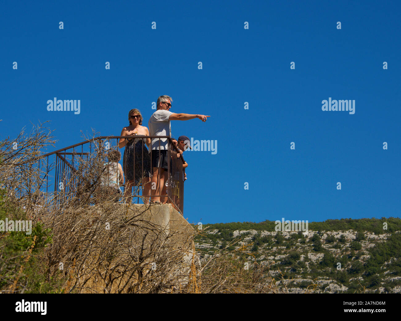 Lookout Point Sublime Grand Canyon Verdon Alpes de Haute Provence France Banque D'Images