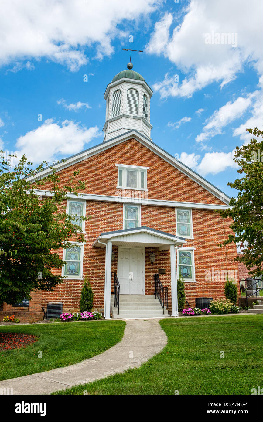 Église évangélique luthérienne St Paul, 220 North 3rd Street, McConnellsburg, PA Banque D'Images