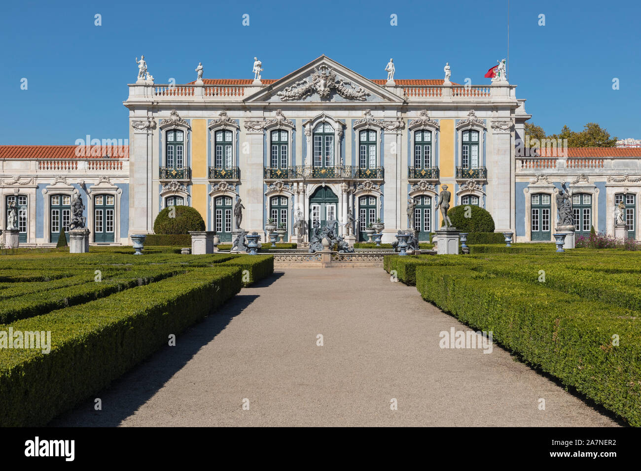 Palais de Queluz, Sintra, Lisbonne, Portugal, Europe Banque D'Images