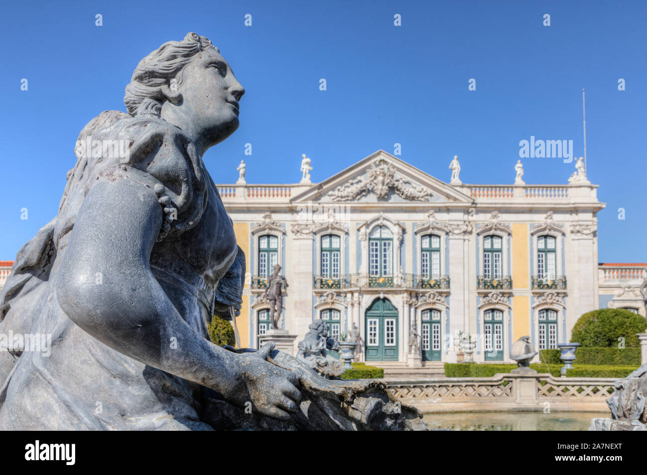 Palais de Queluz, Sintra, Lisbonne, Portugal, Europe Banque D'Images