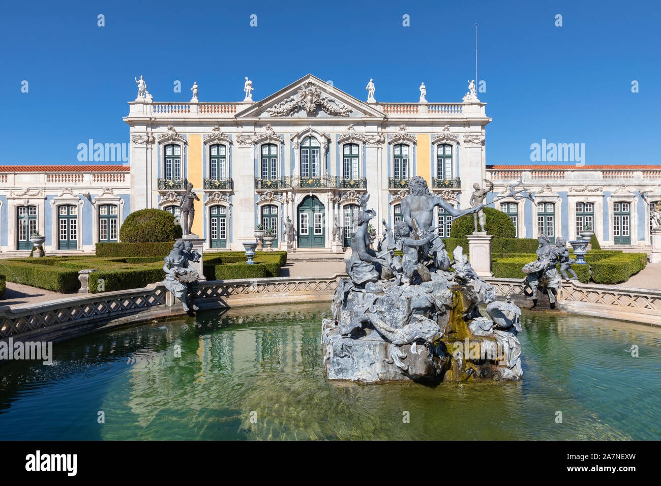 Palais de Queluz, Sintra, Lisbonne, Portugal, Europe Banque D'Images