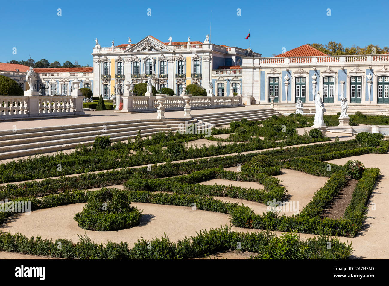Palais de Queluz, Sintra, Lisbonne, Portugal, Europe Banque D'Images