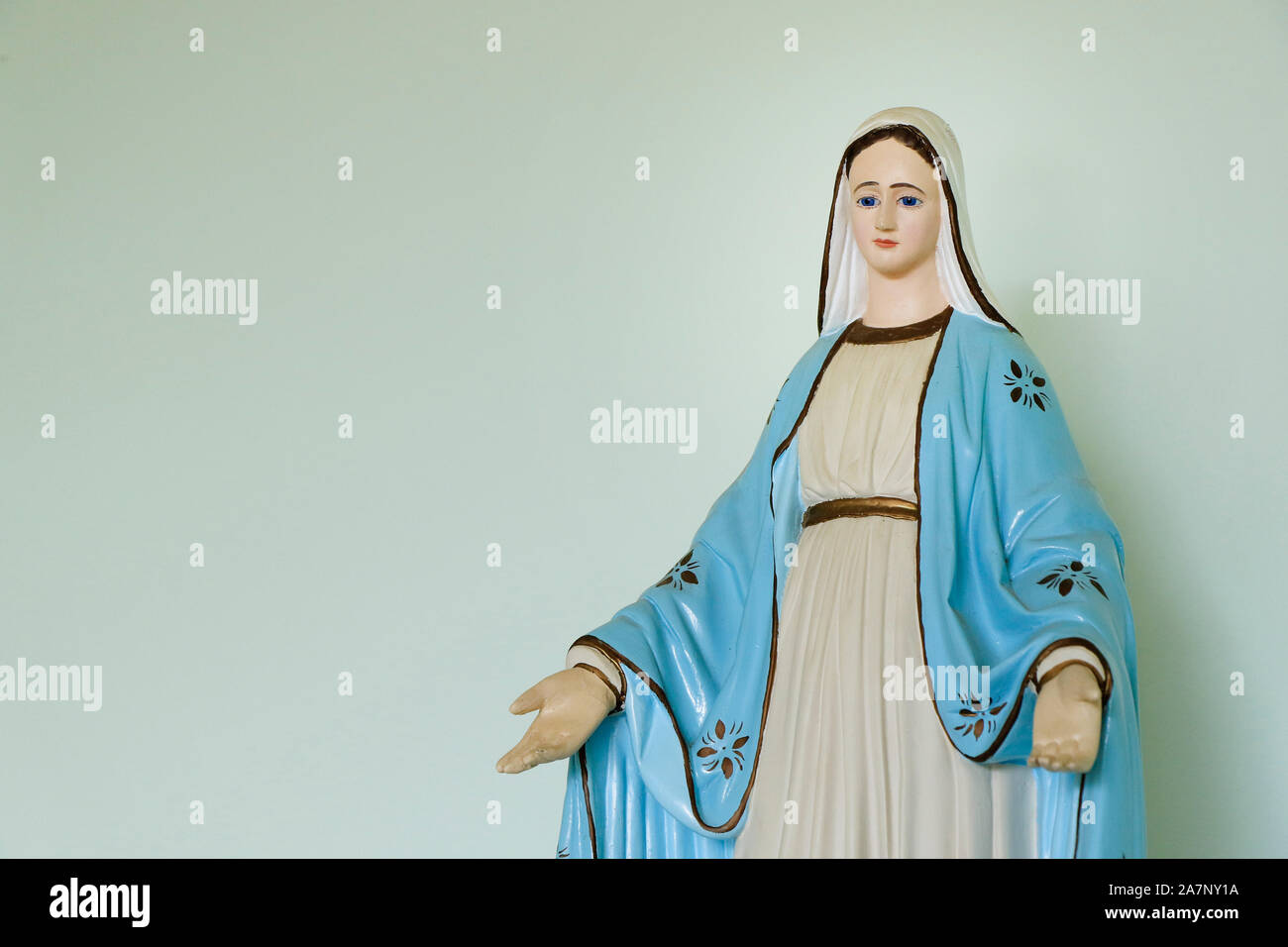 Statue de l'image de Notre-Dame de Grâce, Mère de Dieu dans la religion catholique Banque D'Images