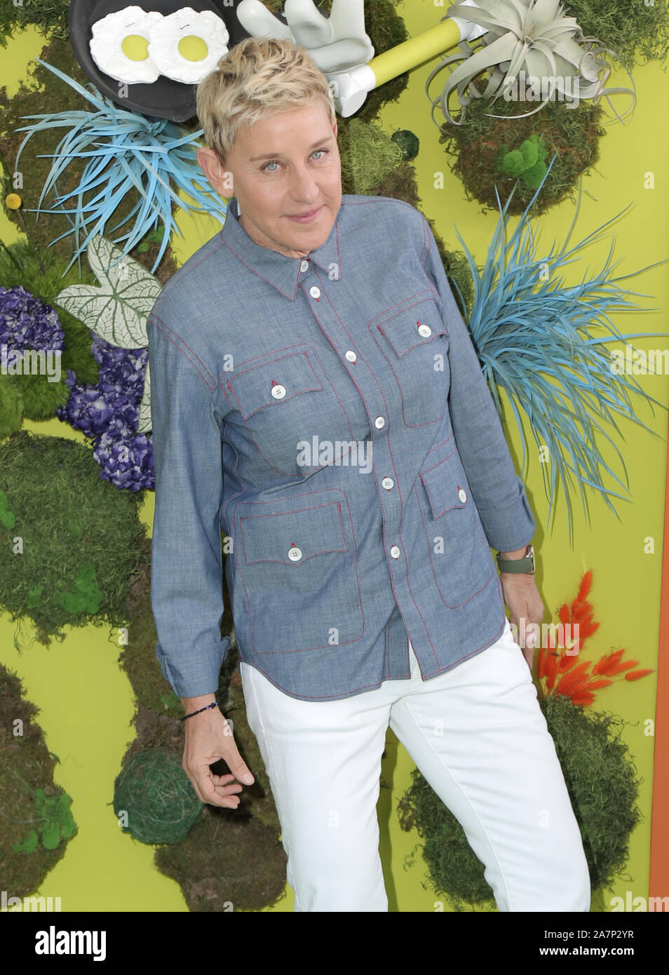 Los Angeles, Californie, USA. 06Th Nov, 2019. Ellen DeGeneres. Première mondiale de la Netflix 'Green Eggs and Ham" tenue à Hollywood de l'American Legion. Crédit photo : PMA/AdMedia /MediaPunch MediaPunch Crédit : Inc/Alamy Live News Banque D'Images