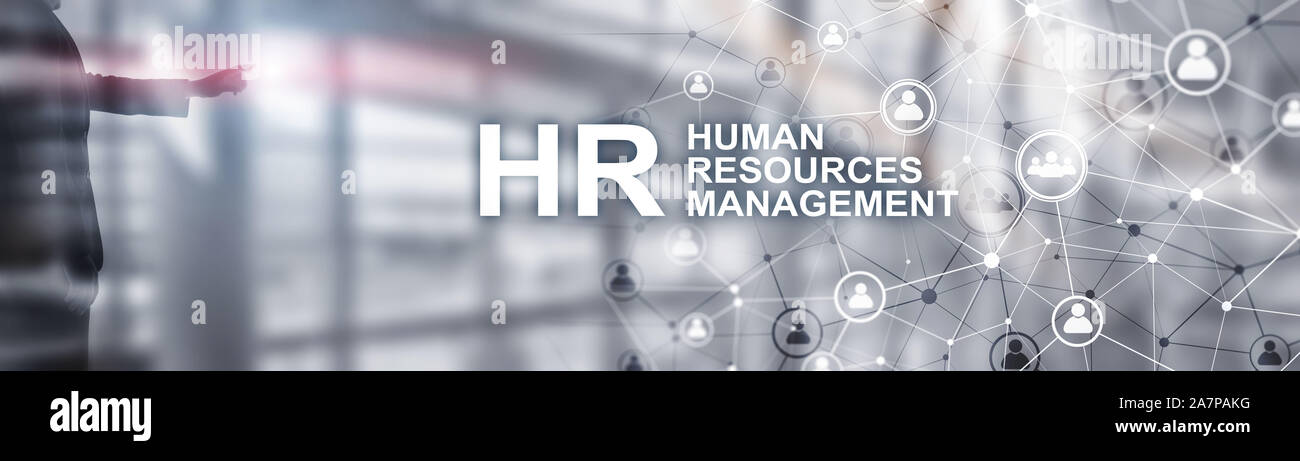 La gestion des ressources humaines. Contexte technique mixte horizontale Banque D'Images