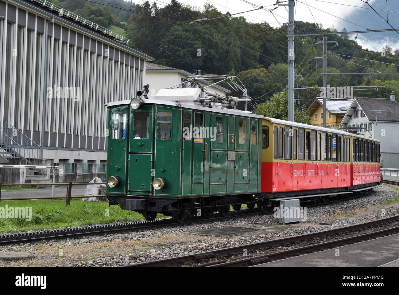Schynige Platte;fer locomotive électrique;wilderswil;suisse Banque D'Images