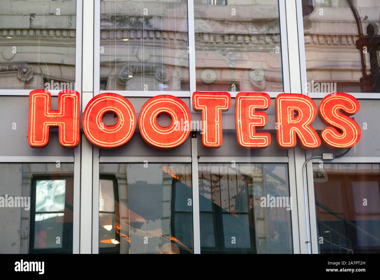 Hooters,33e Rue, New York, États-Unis d'Amérique. Banque D'Images
