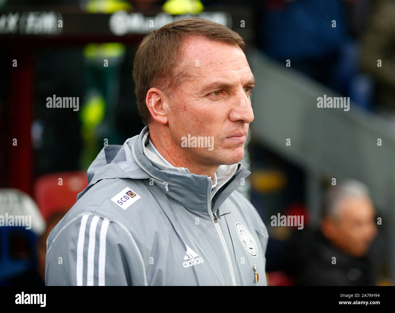 Londres, Royaume-Uni. 03 novembre Leicester City manager Brendan Rodgers au cours de Premier League anglaise entre Crystal Palace et à Leicester City Banque D'Images