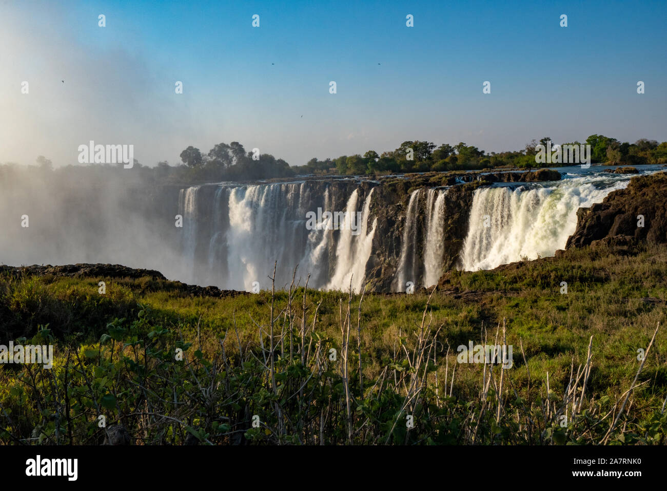 Victoria Falls Zimbabwe Zambèze Banque D'Images